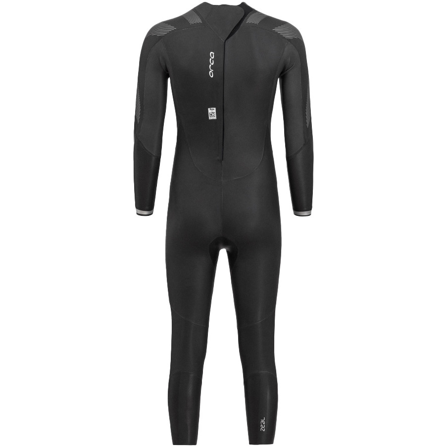 2026 Orca Da Uomo Zeal Perform Open Water Swim Back Zip Muta NN2F0501 - Black